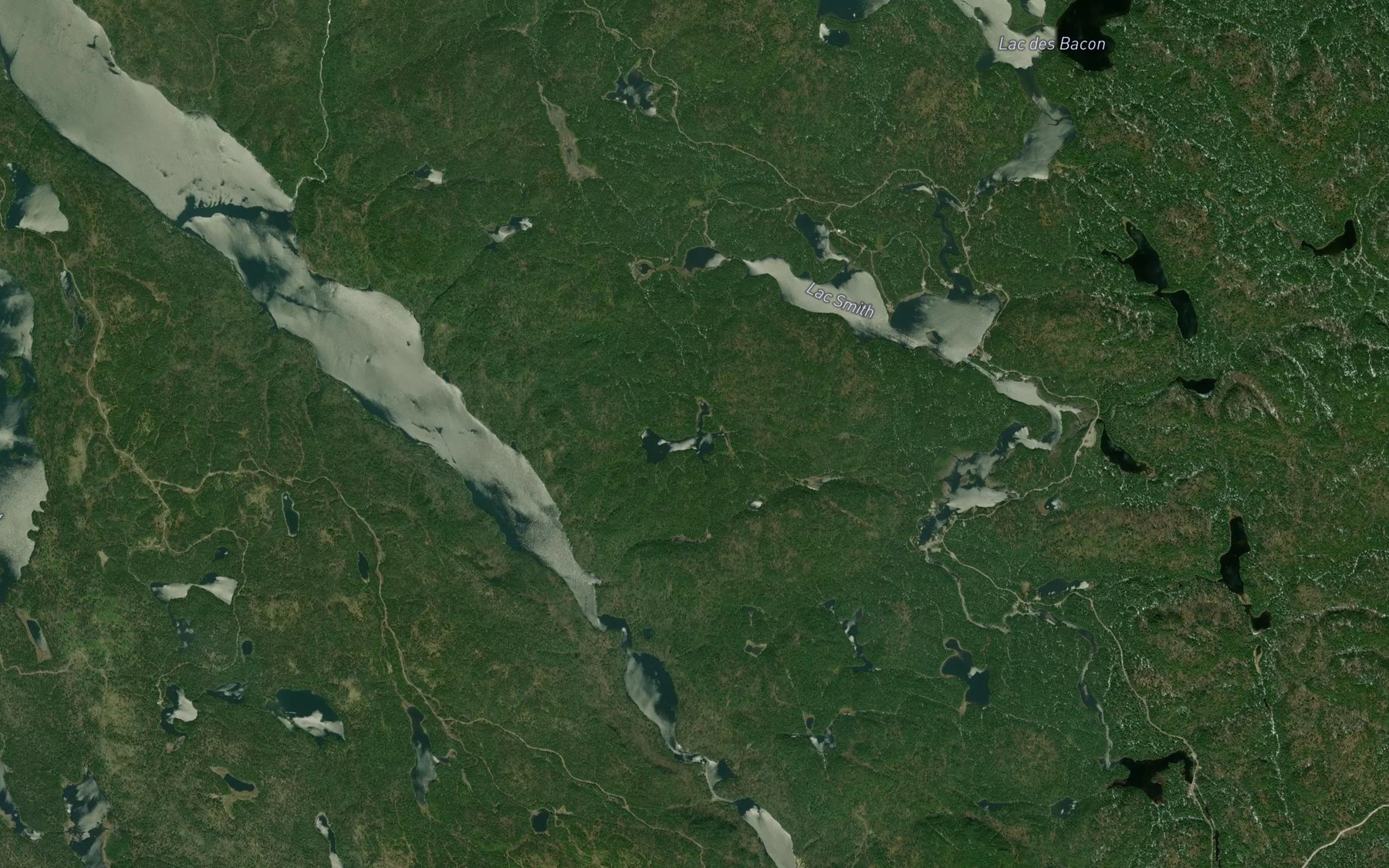 Satellite map of the Lac du Pere-Tremblay
