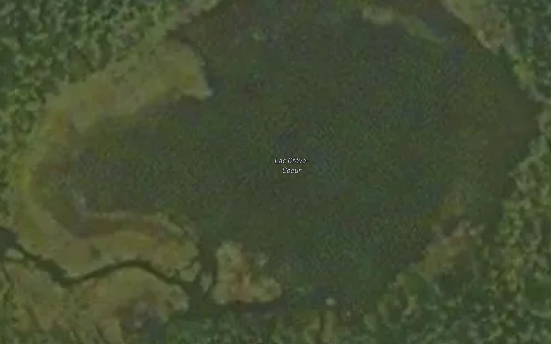 Satellite map of the Lac Creve-Coeur