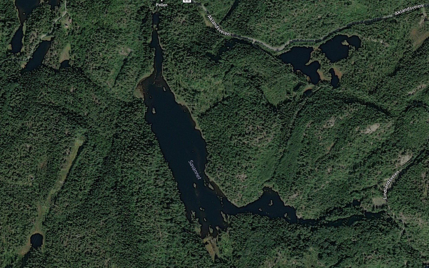 Satellite map of the Savannet