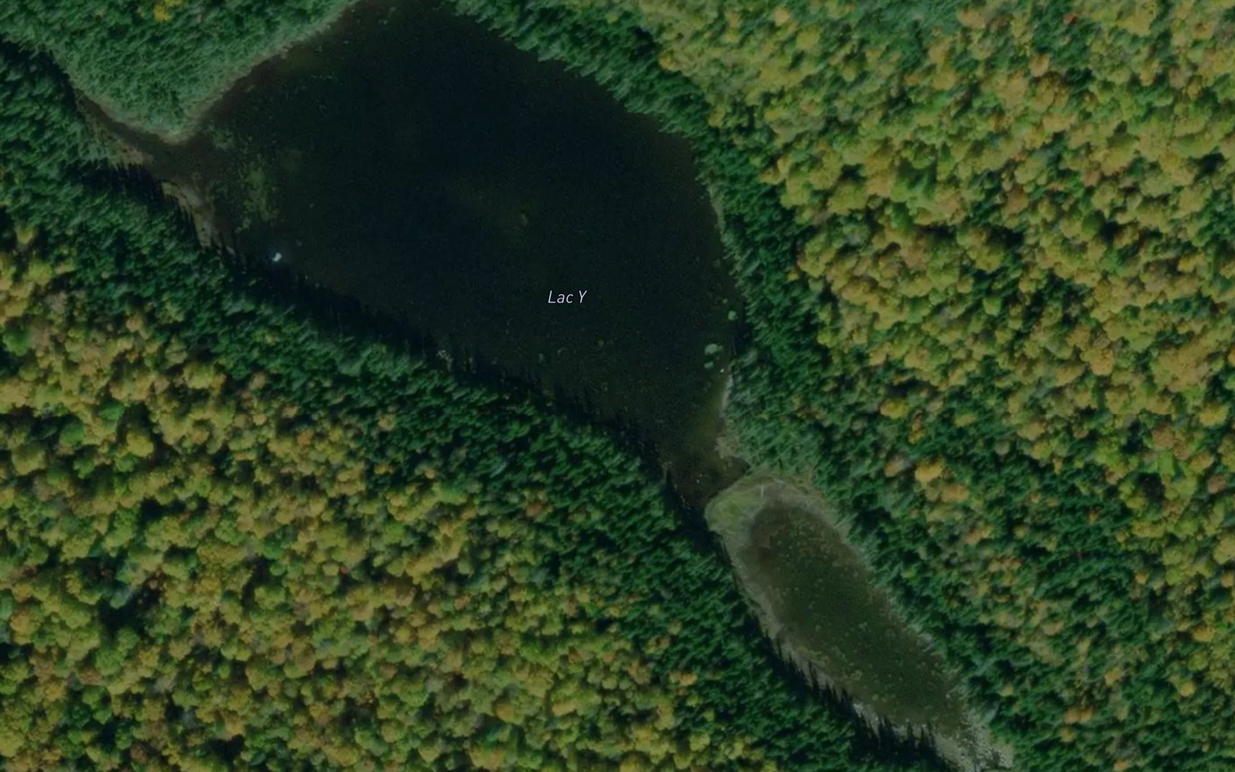 Satellite map of the Lac Y