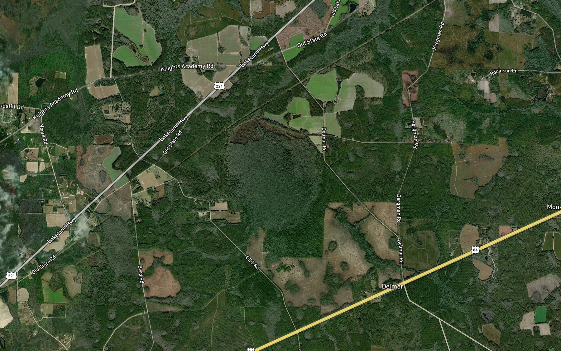Satellite map of the Becky Bay