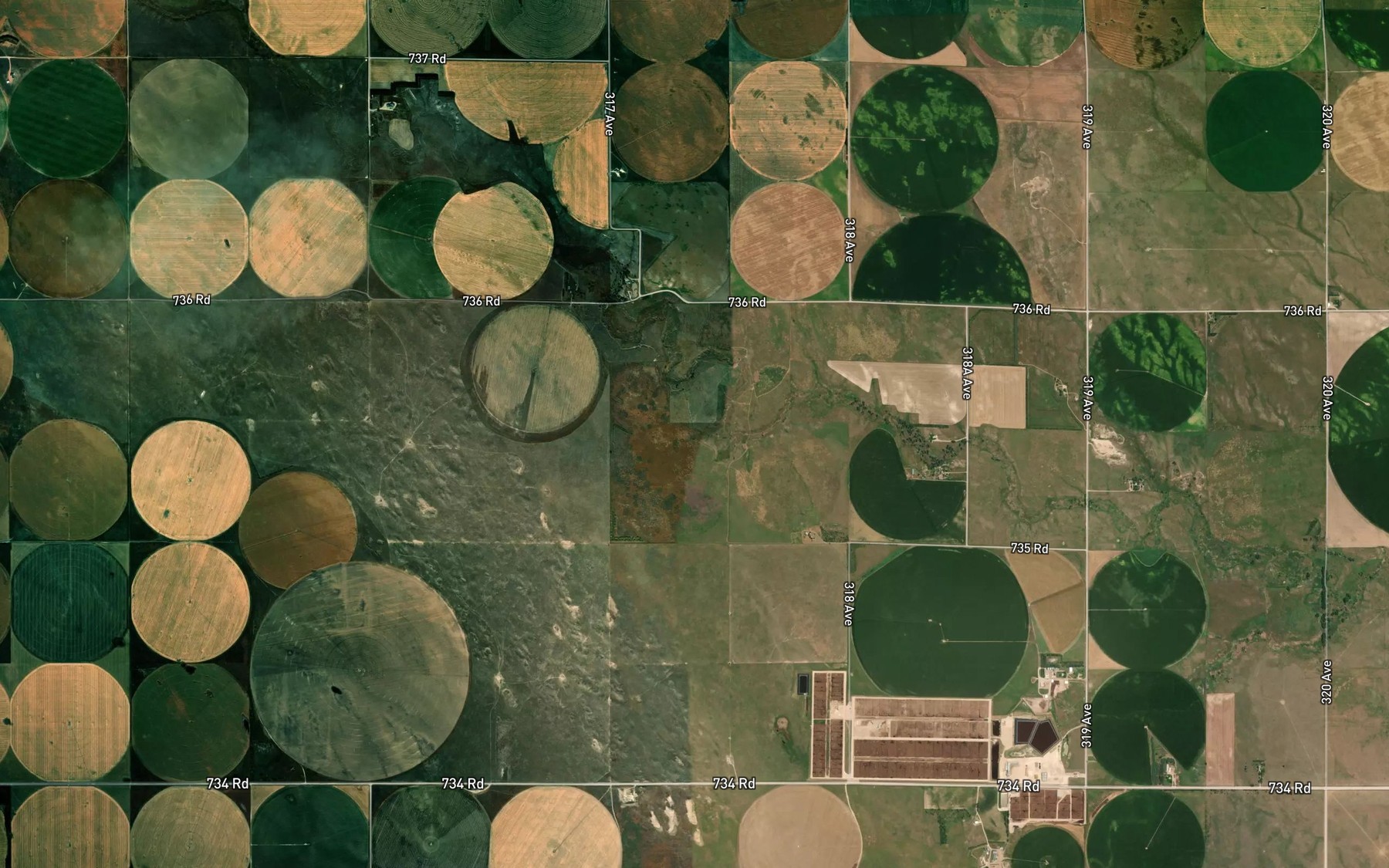 Satellite map of the Maranville Canal