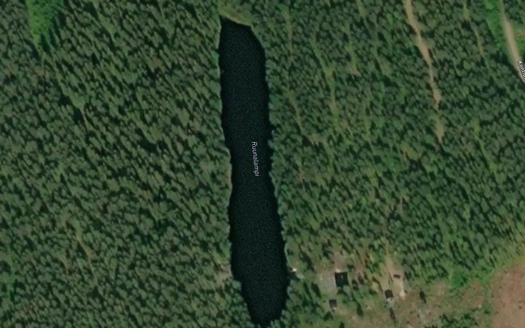 Satellite map of the Ruunalampi