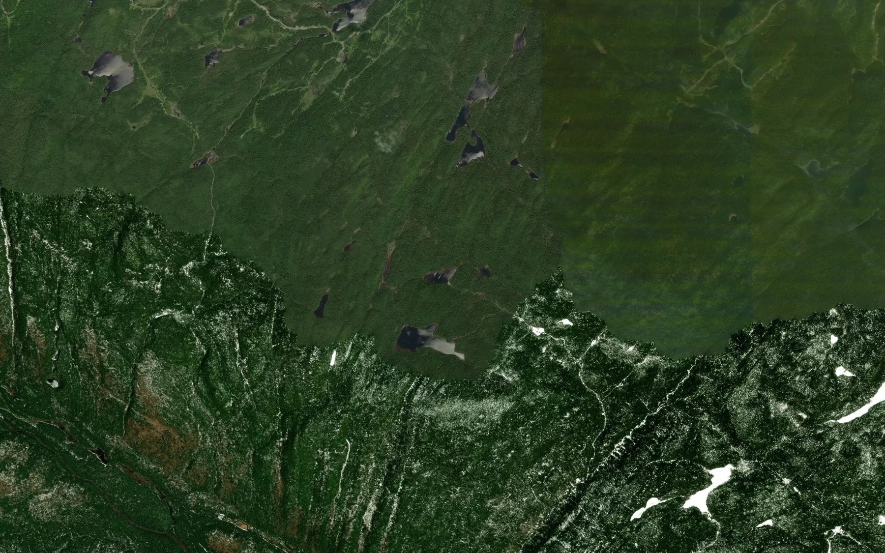 Satellite map of the Lac Triangle