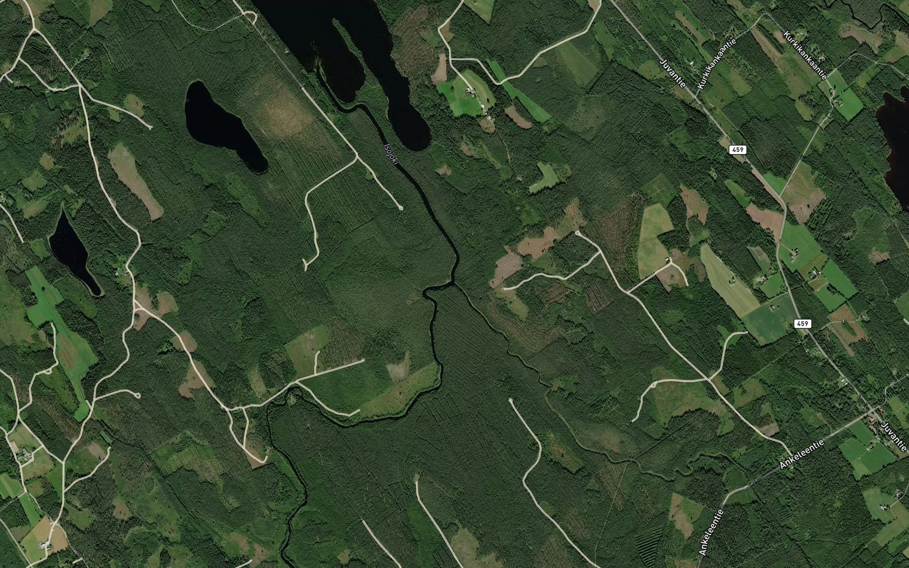 Satellite map of the Sahijoki