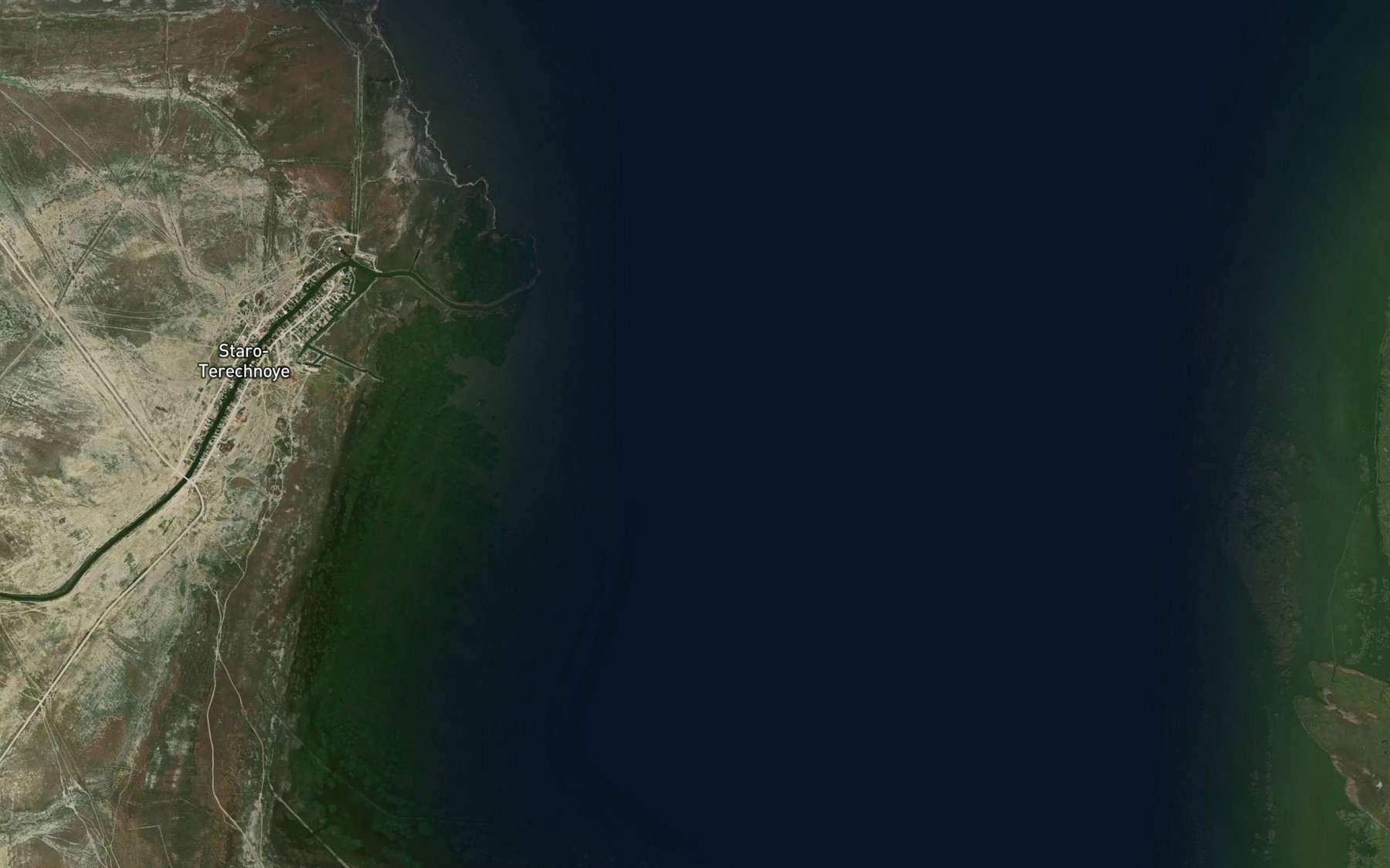 Satellite map of the Zaliv Konnyy Kuntuk