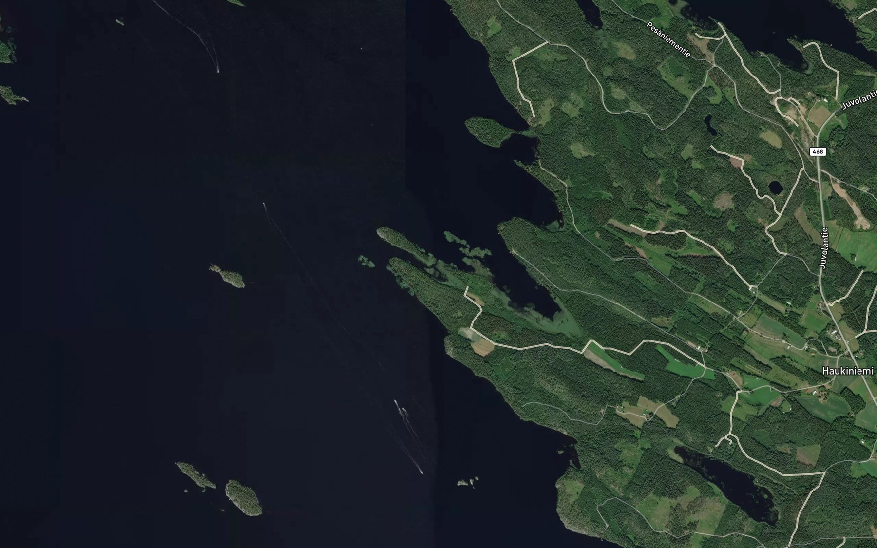 Satellite map of the Kannaksenlahti