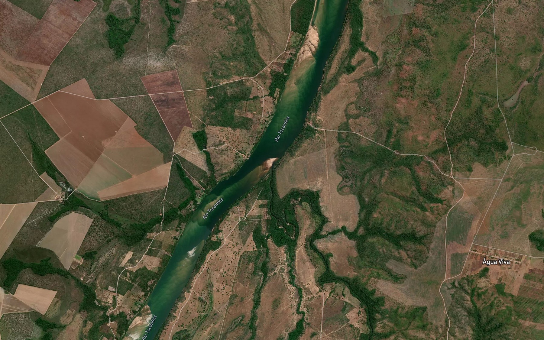 Satellite map of the Rio Soninho