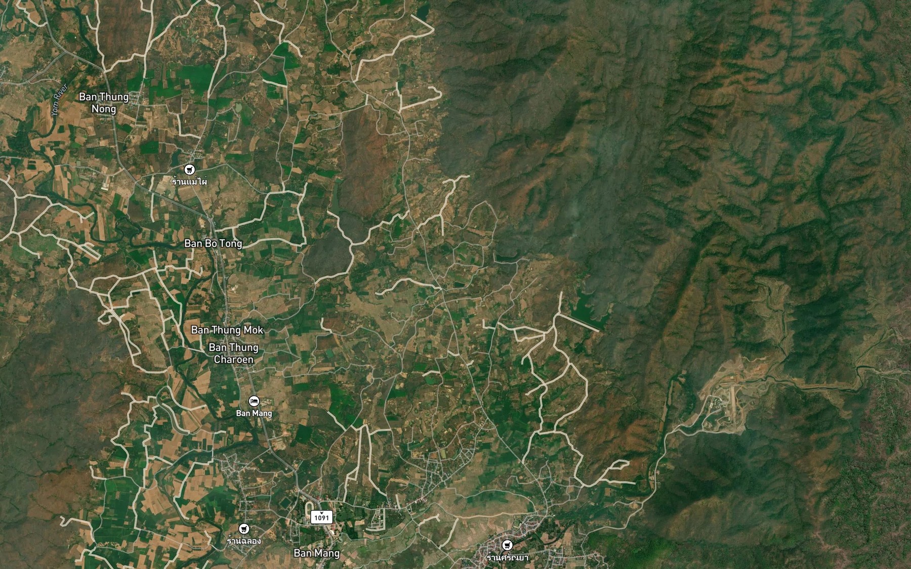 Satellite map of the Ang Kep Nam Huai Phaeng