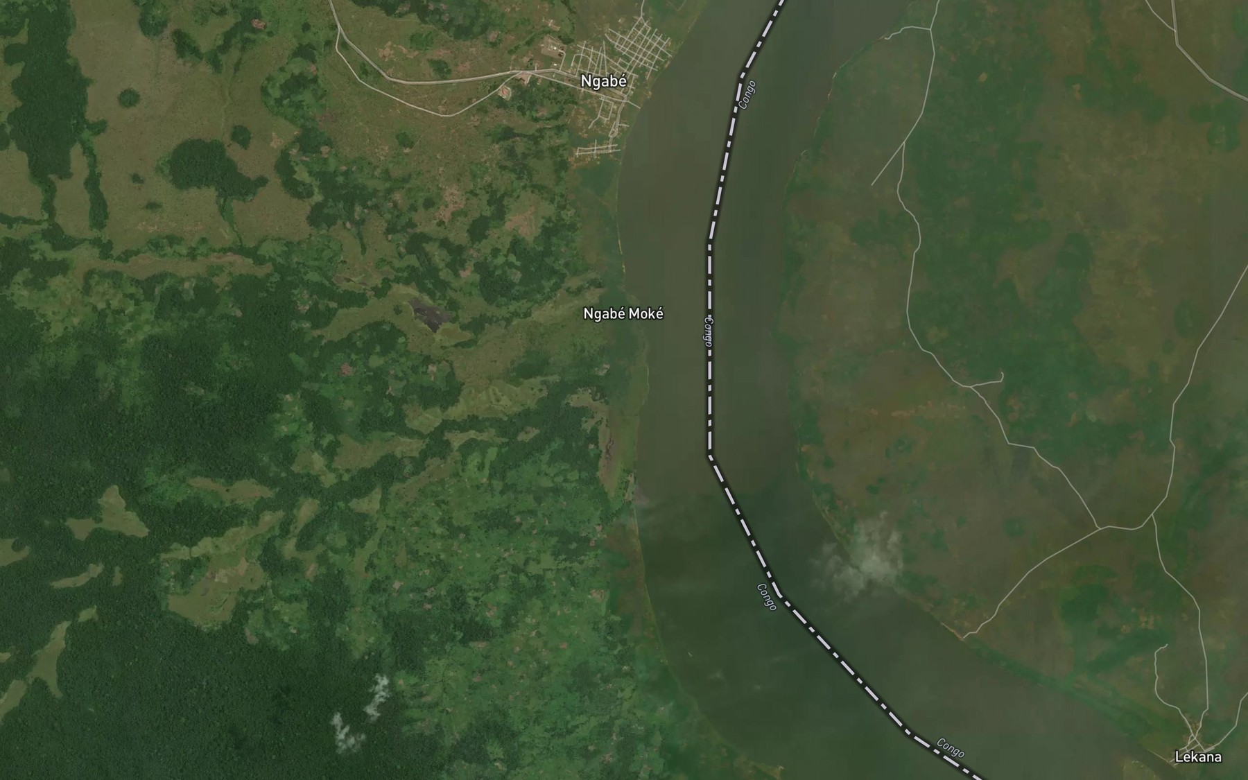 Satellite map of the Gobela