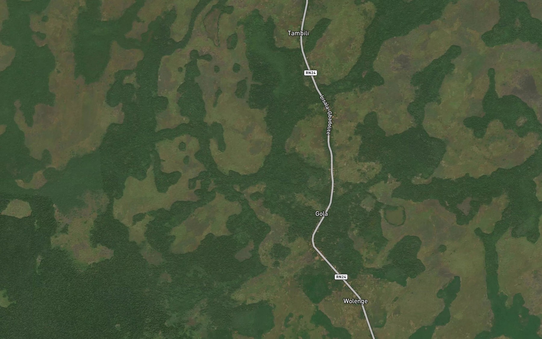 Satellite map of the Gbulangba