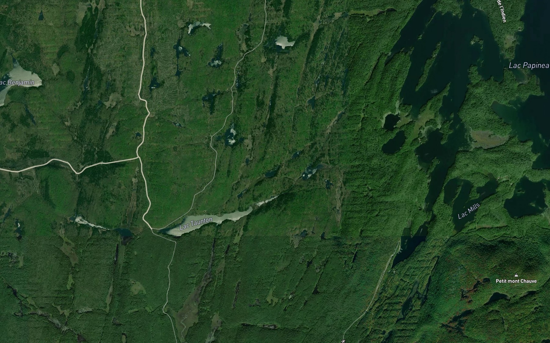 Satellite map of the Lac Lucky