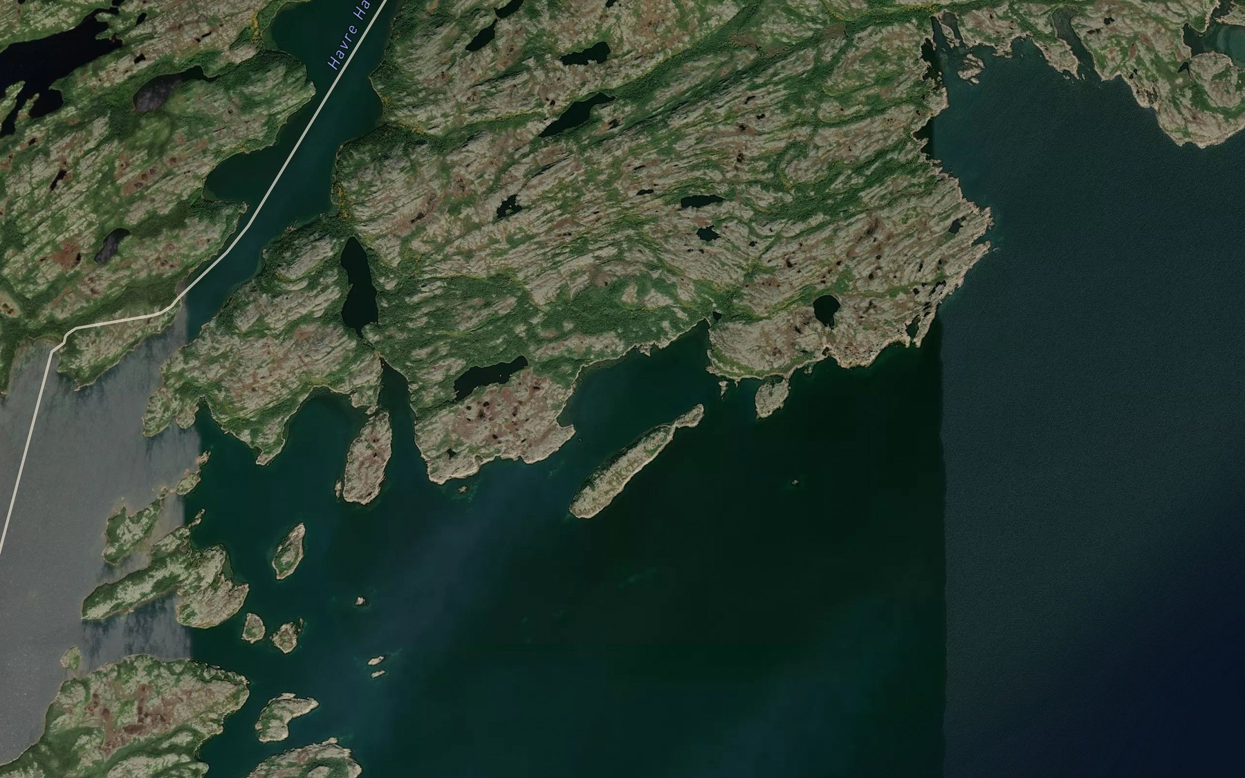 Satellite map of the Havre Jolliet