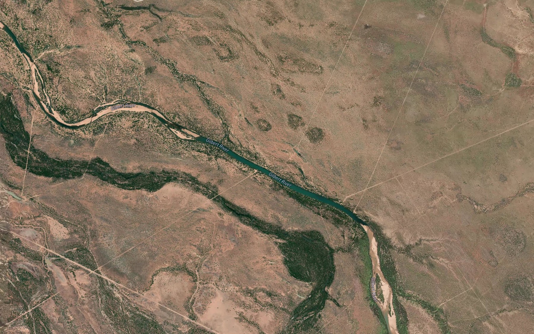 Satellite map of the Lily Lagoon