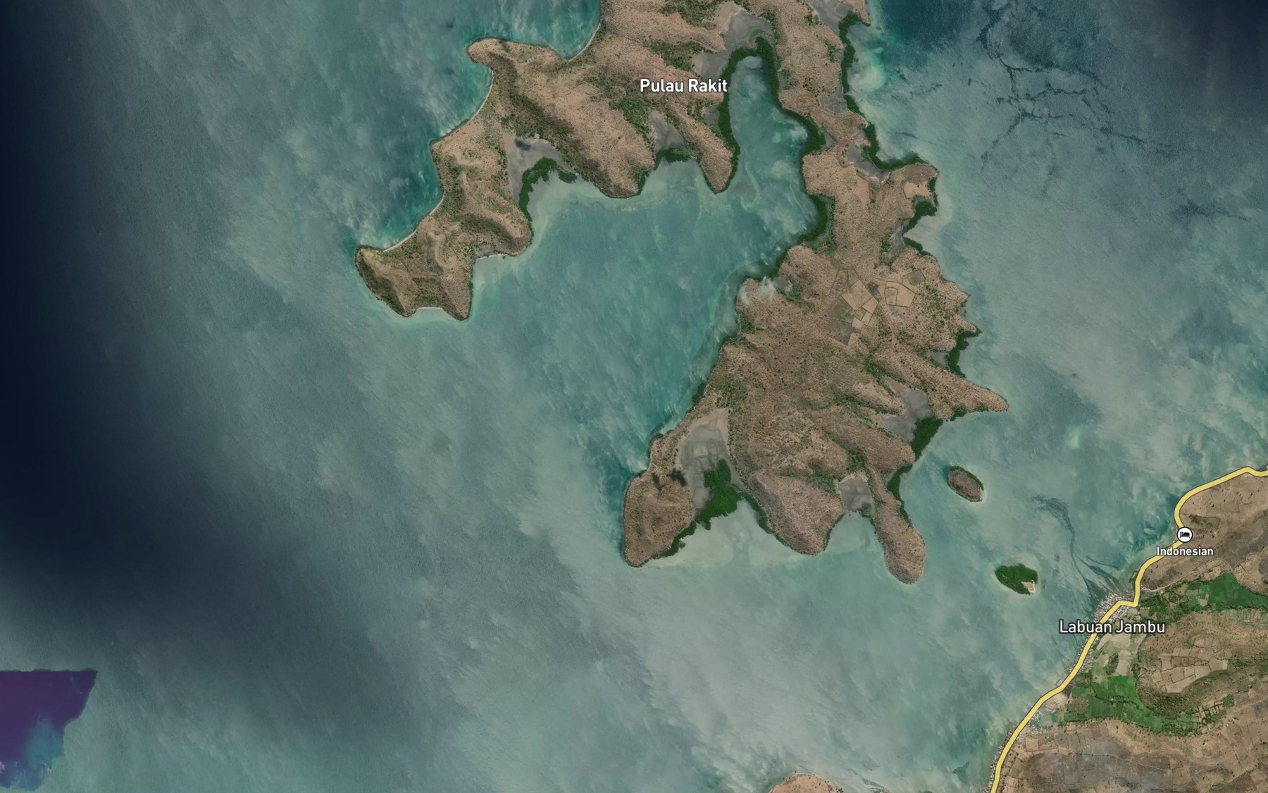 Satellite map of the Teluk Togadong