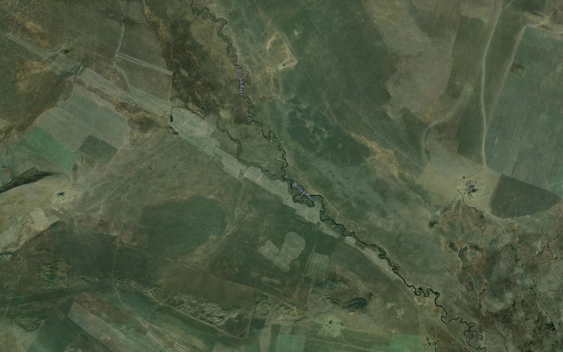 Satellite map of the Oroktucha