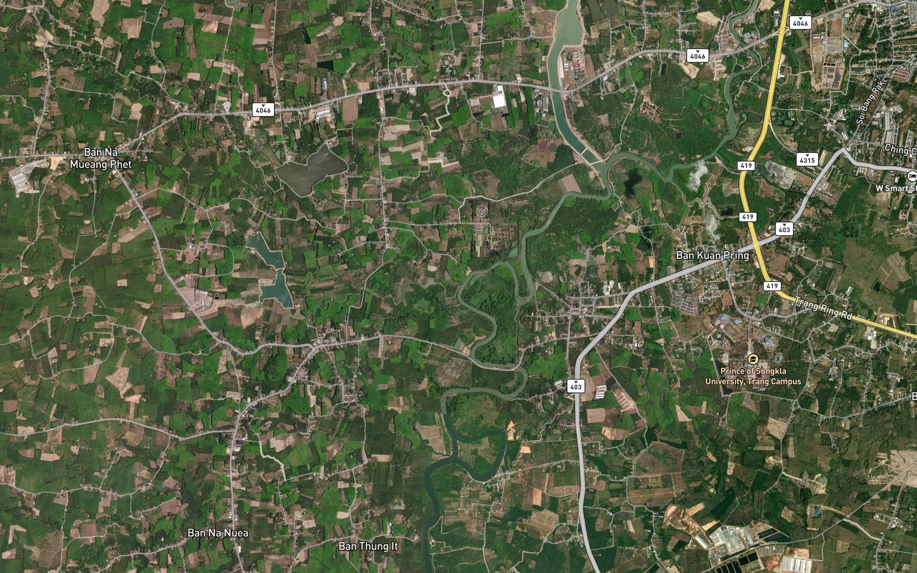 Satellite map of the Khlong Sawang
