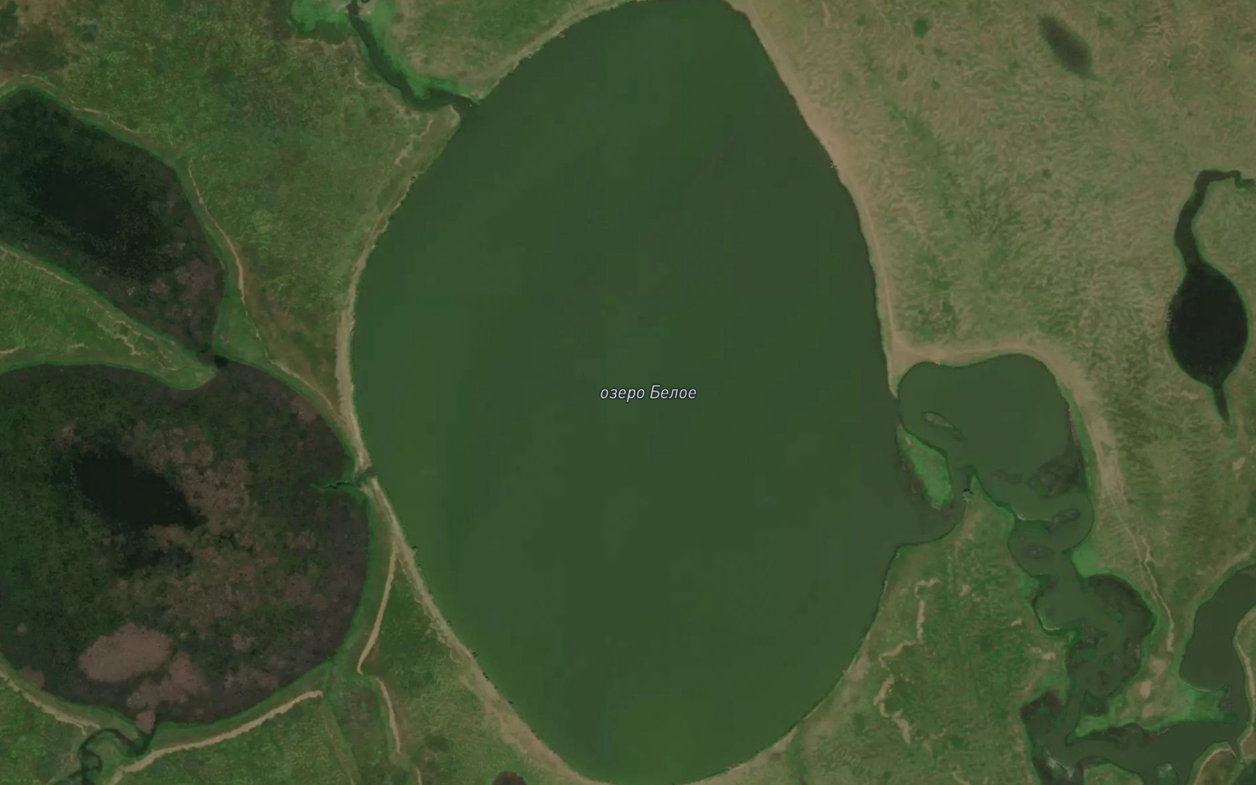 Satellite map of the Ozero Beloye