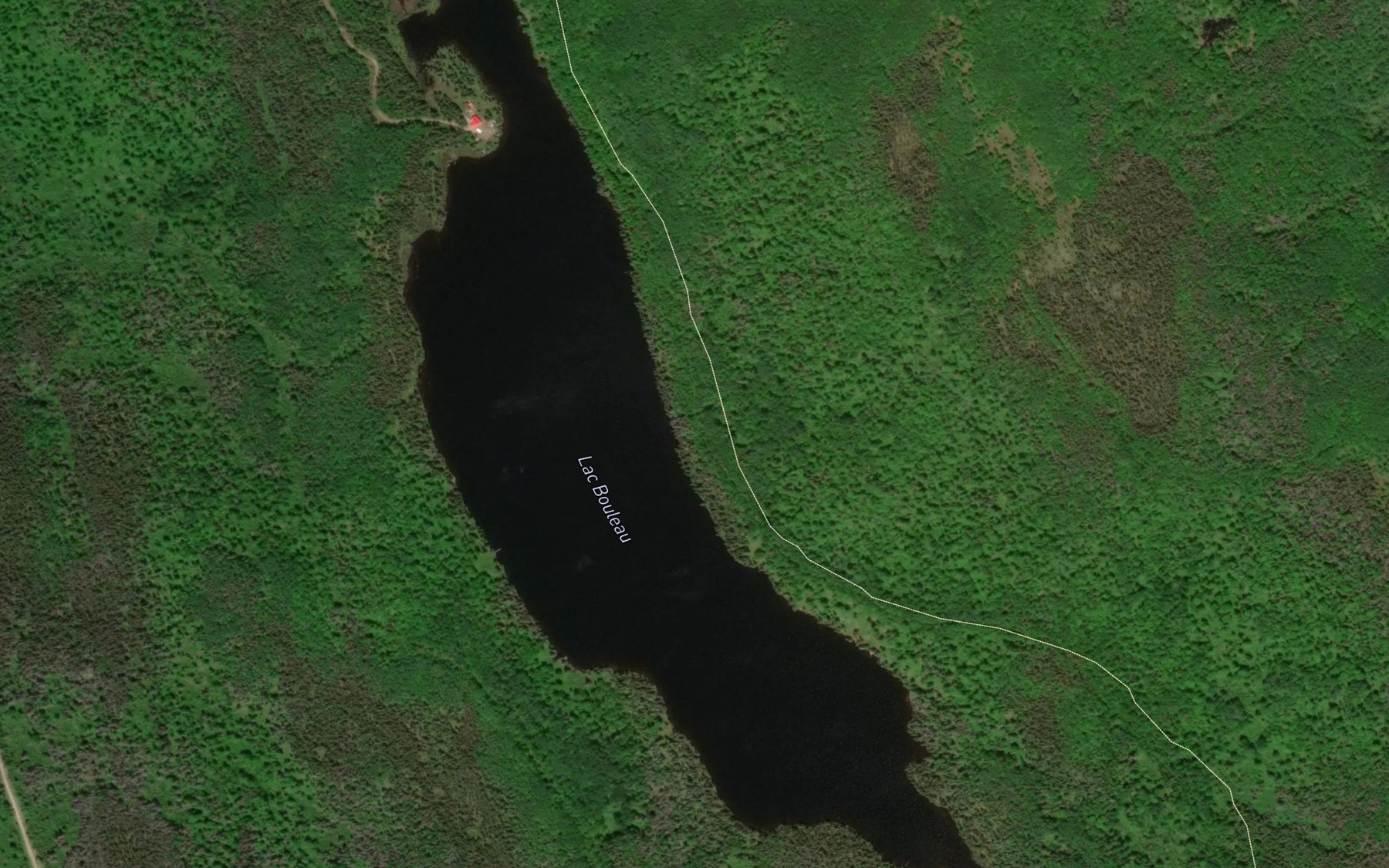 Satellite map of the Lac Bouleau