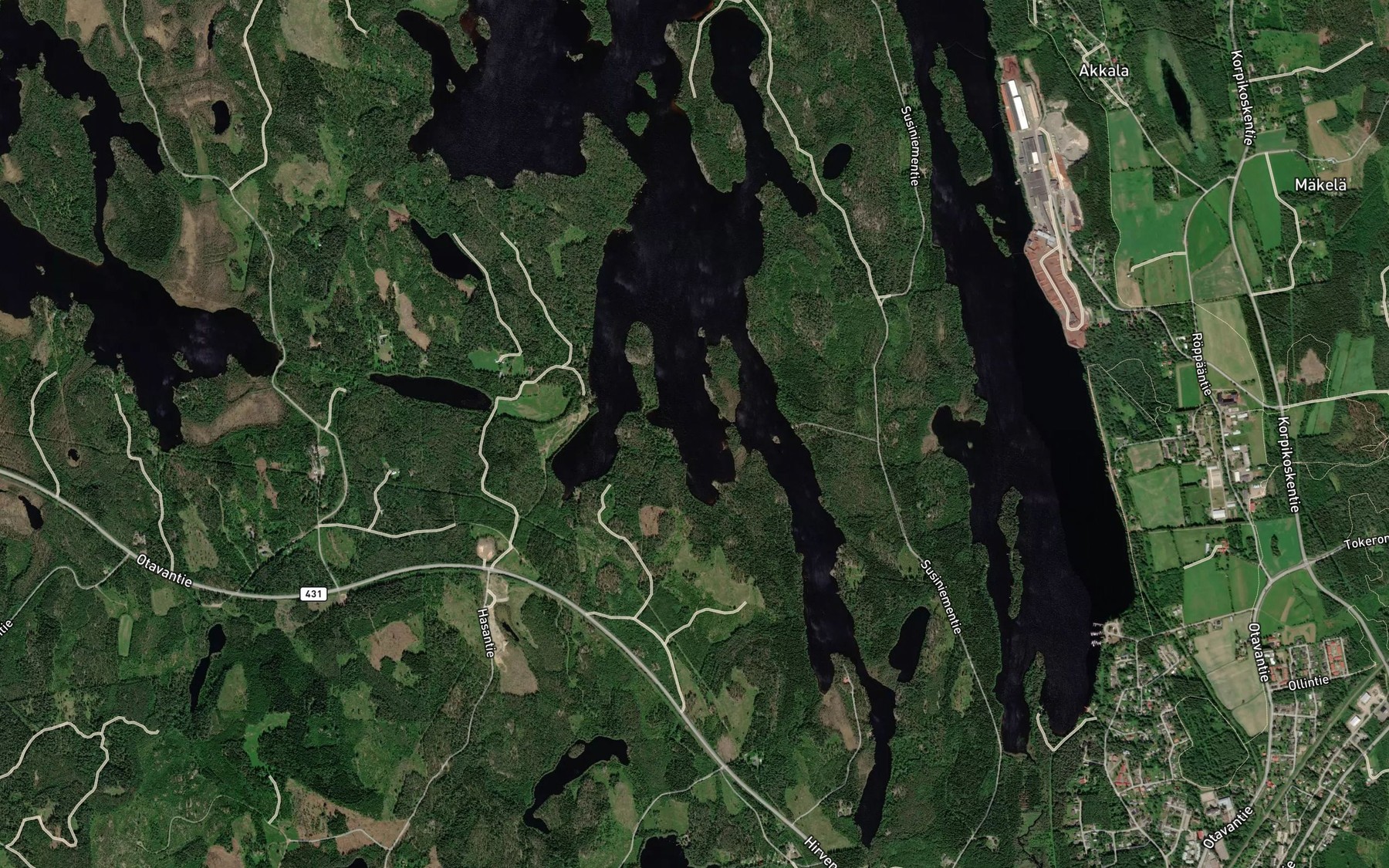 Satellite map of the Sirkkalahti