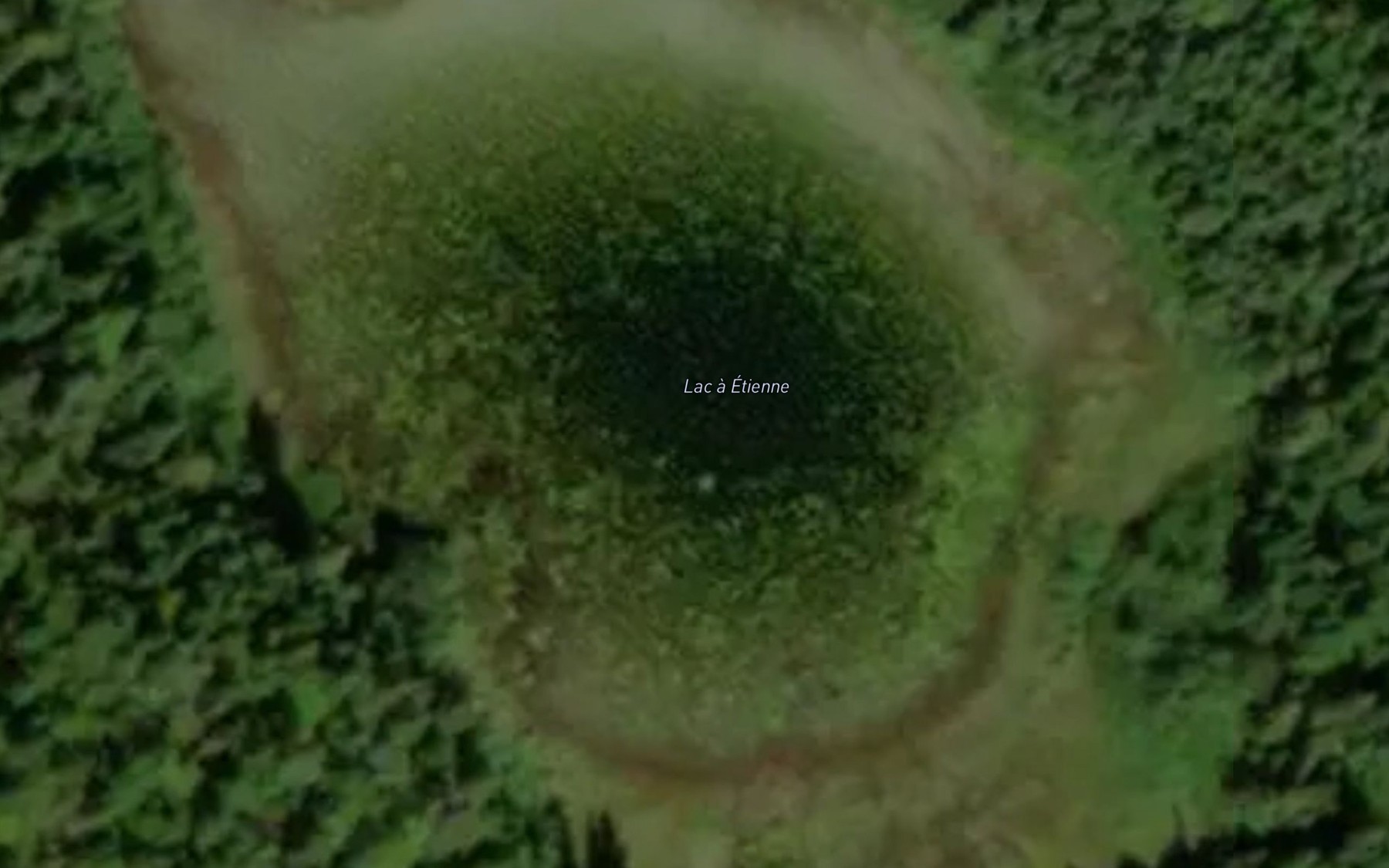 Satellite map of the Lac a Etienne