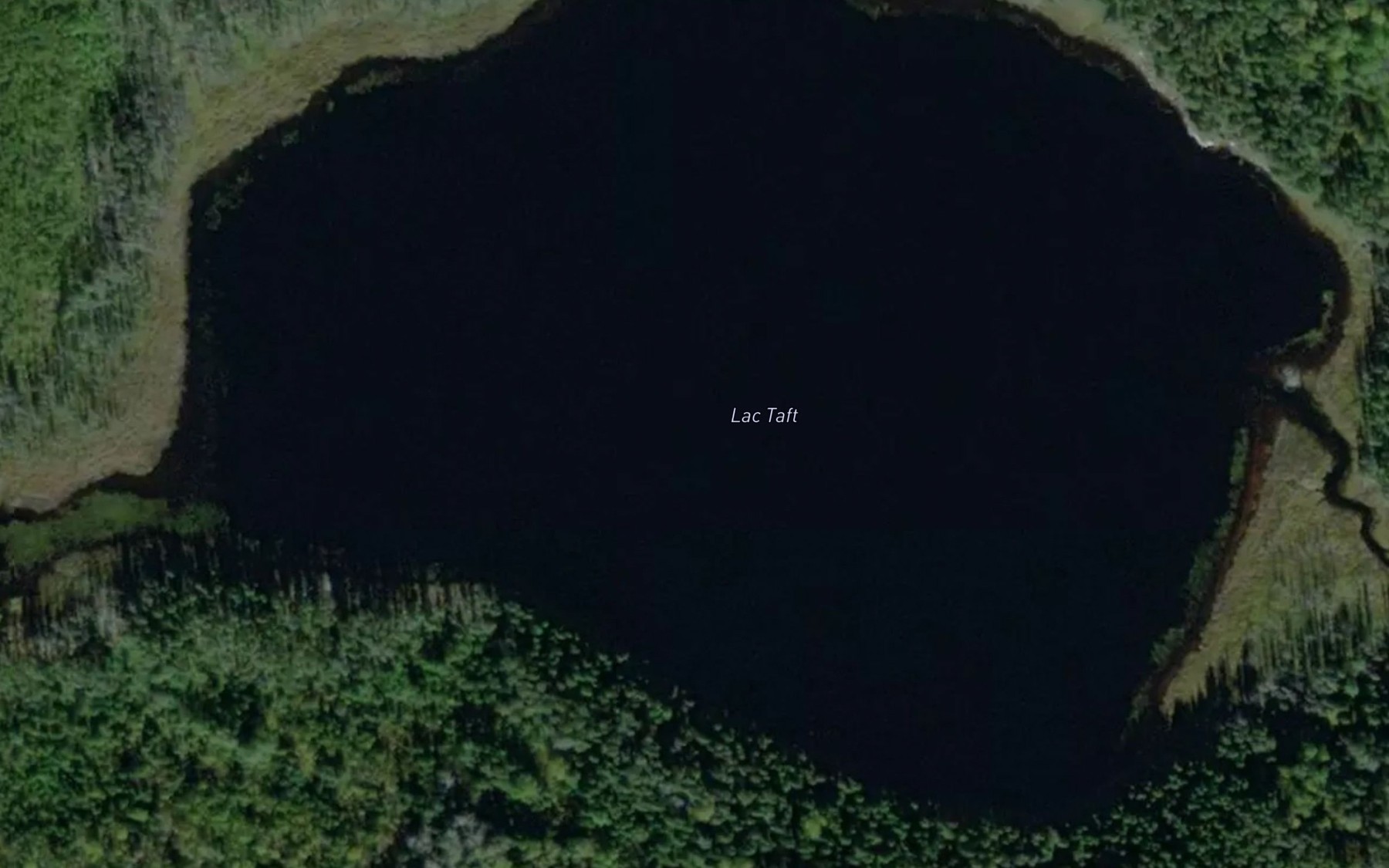 Satellite map of the Lac Taft