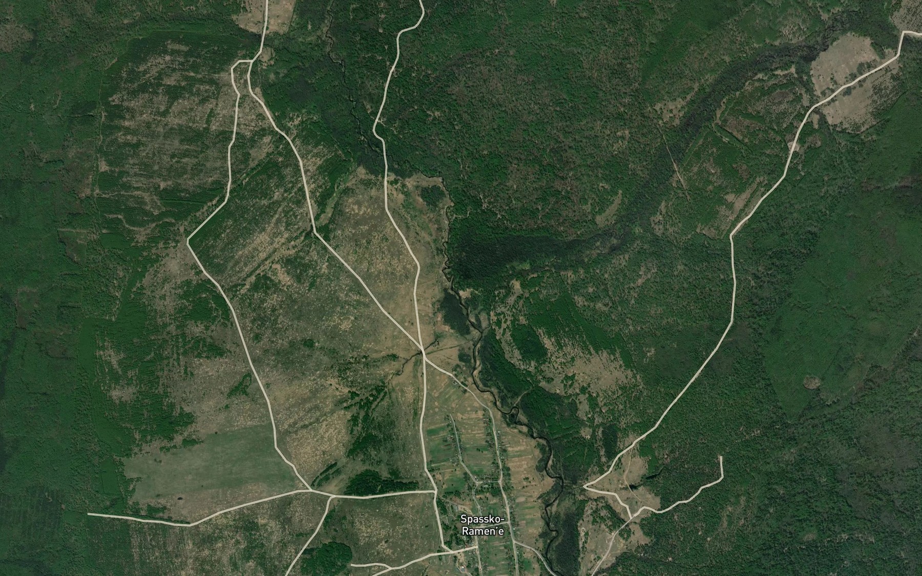 Satellite map of the Ichezha