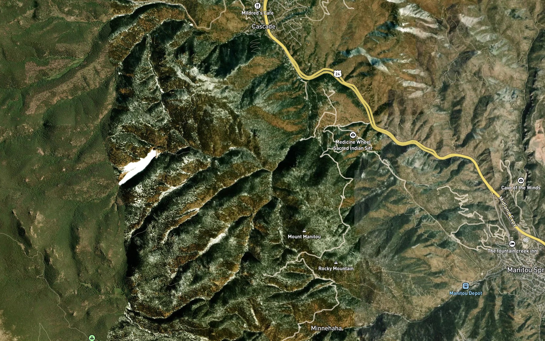 Satellite map of the North Fork French Creek