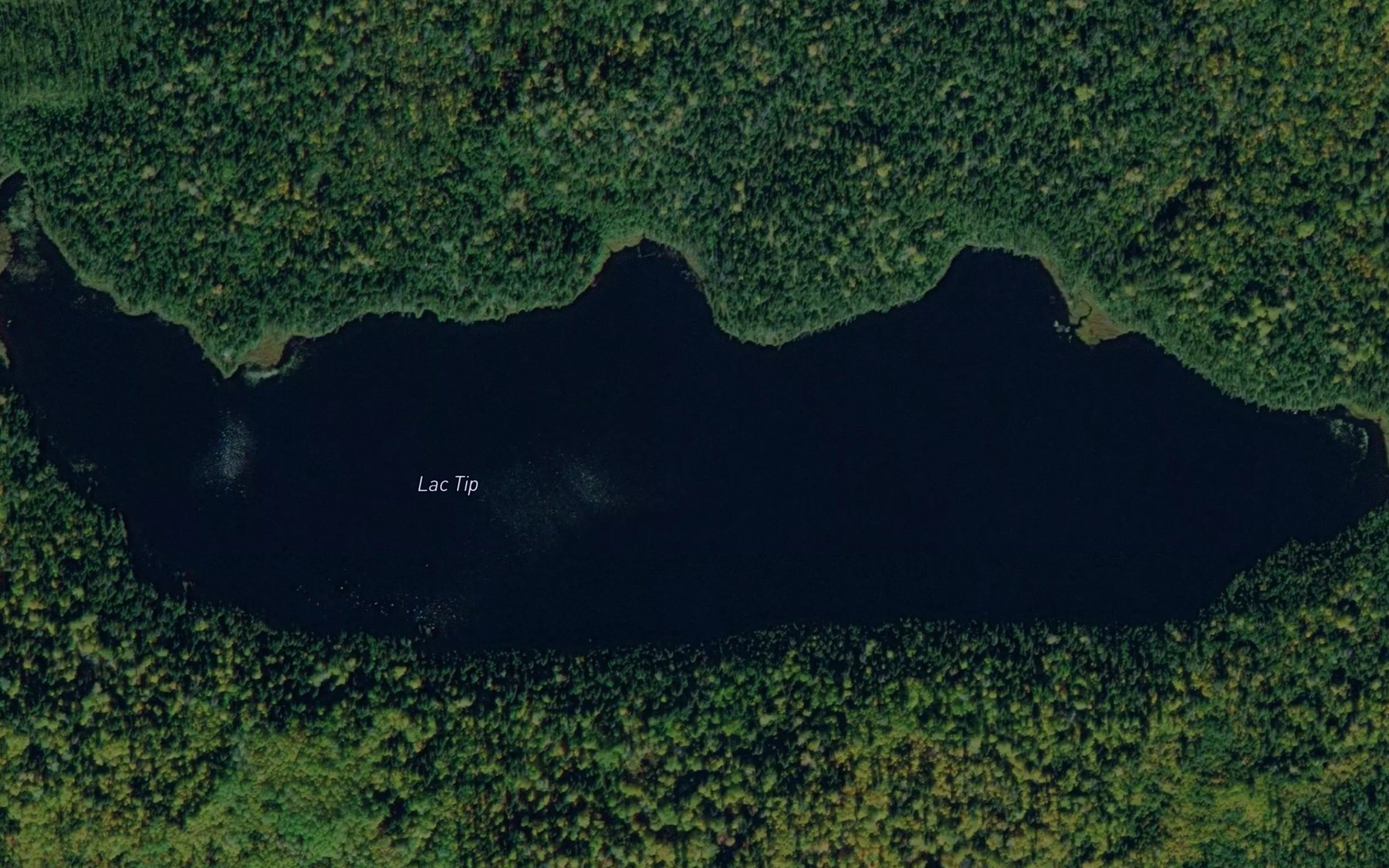 Satellite map of the Lac Tip