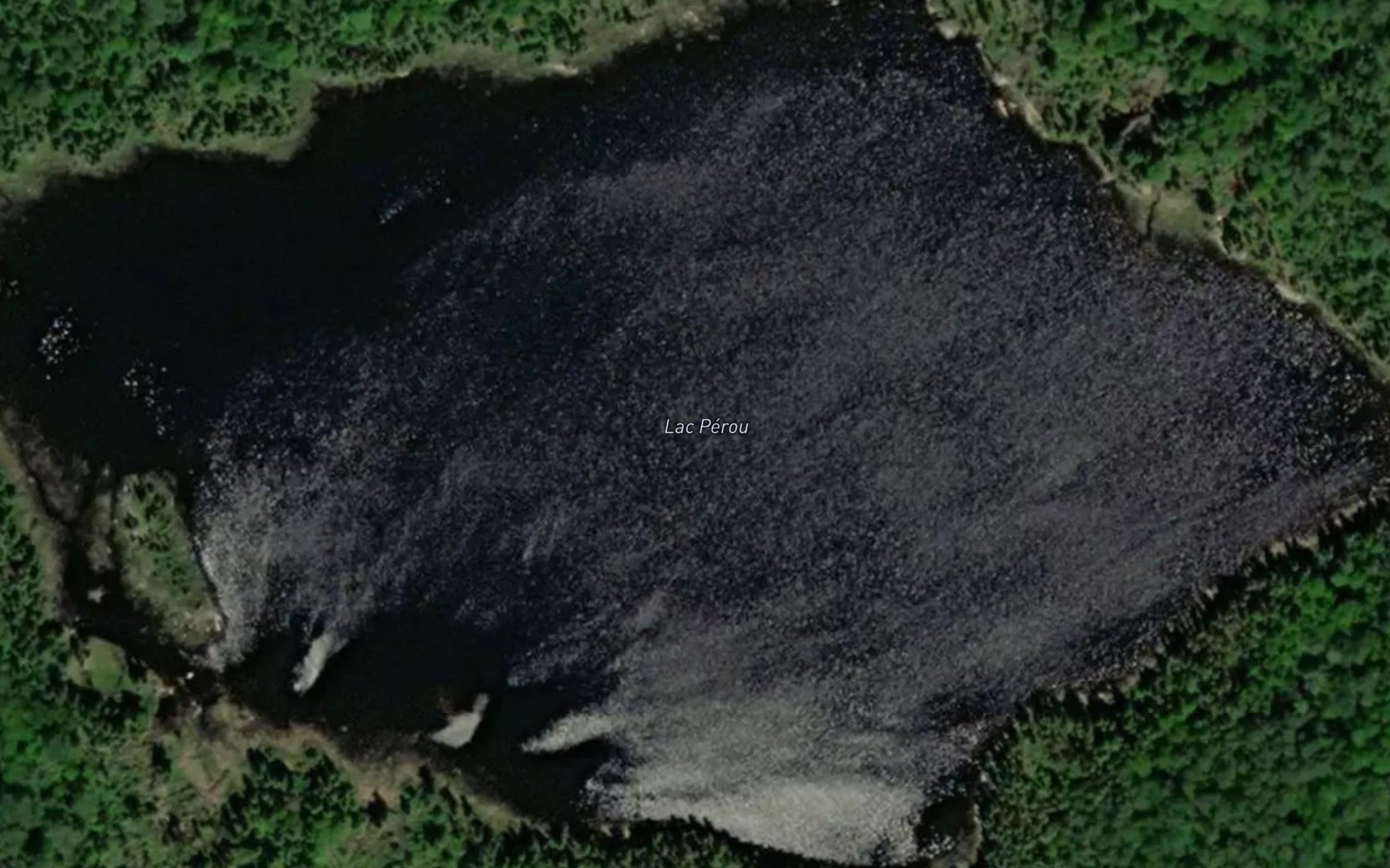 Satellite map of the Lac Perou