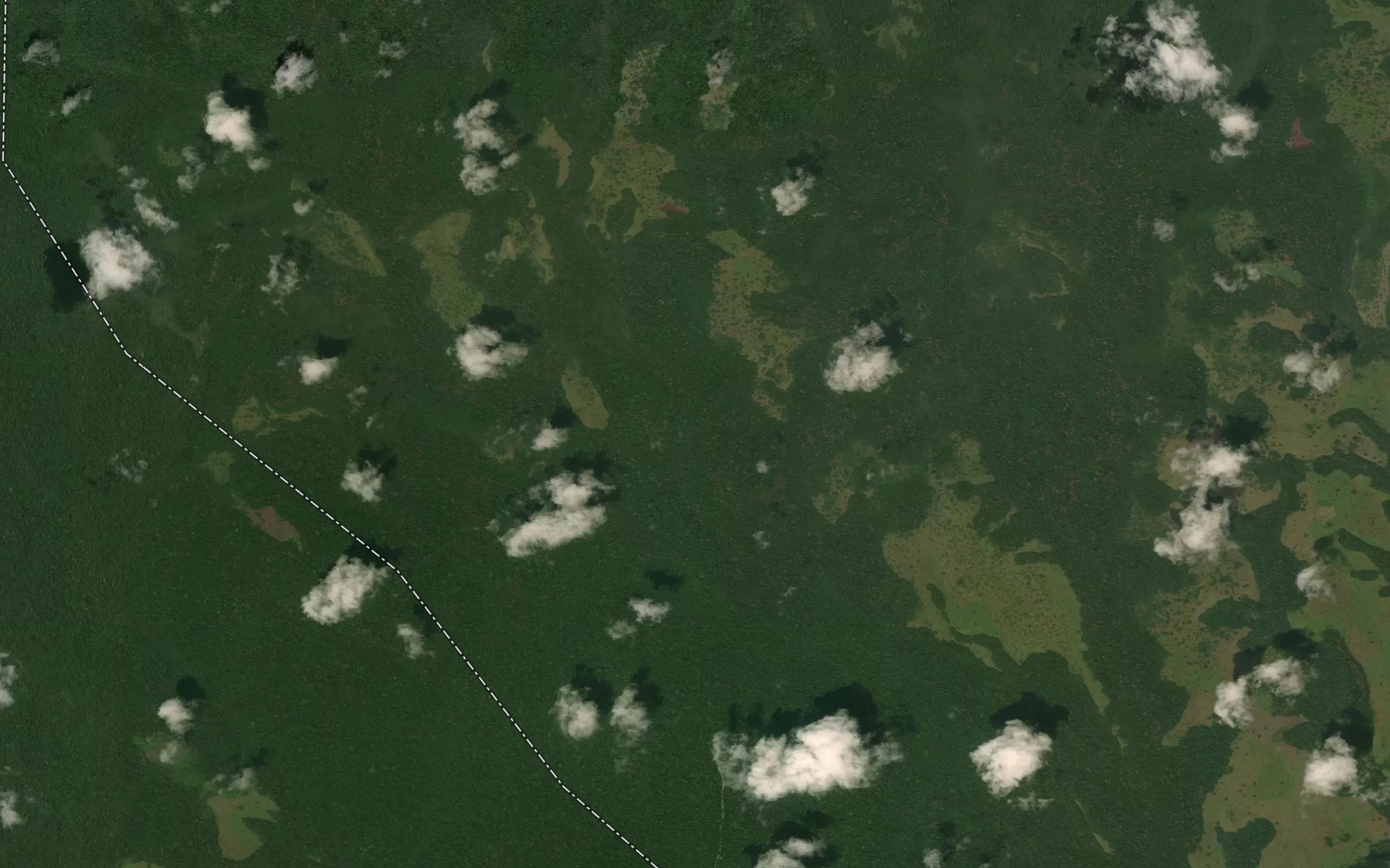 Satellite map of the Dzabaga