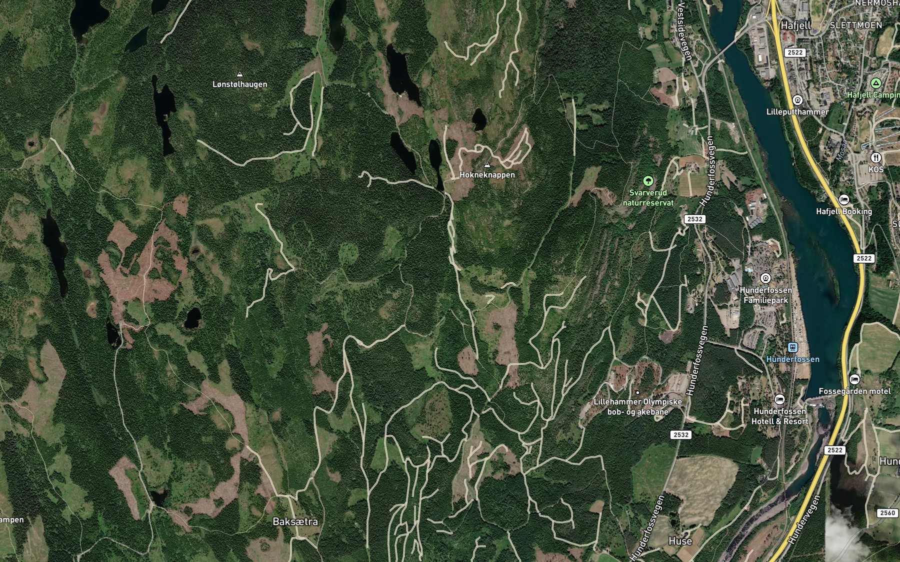 Satellite map of the Hoknabekken