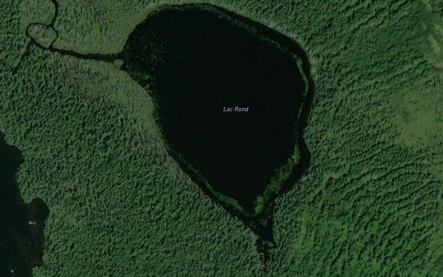 Satellite map of the Lac Rond