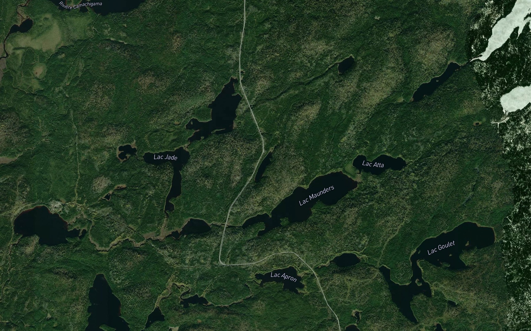 Satellite map of the Lac du Damier