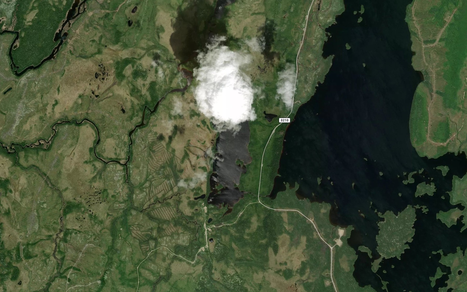 Satellite map of the Lac Rubens