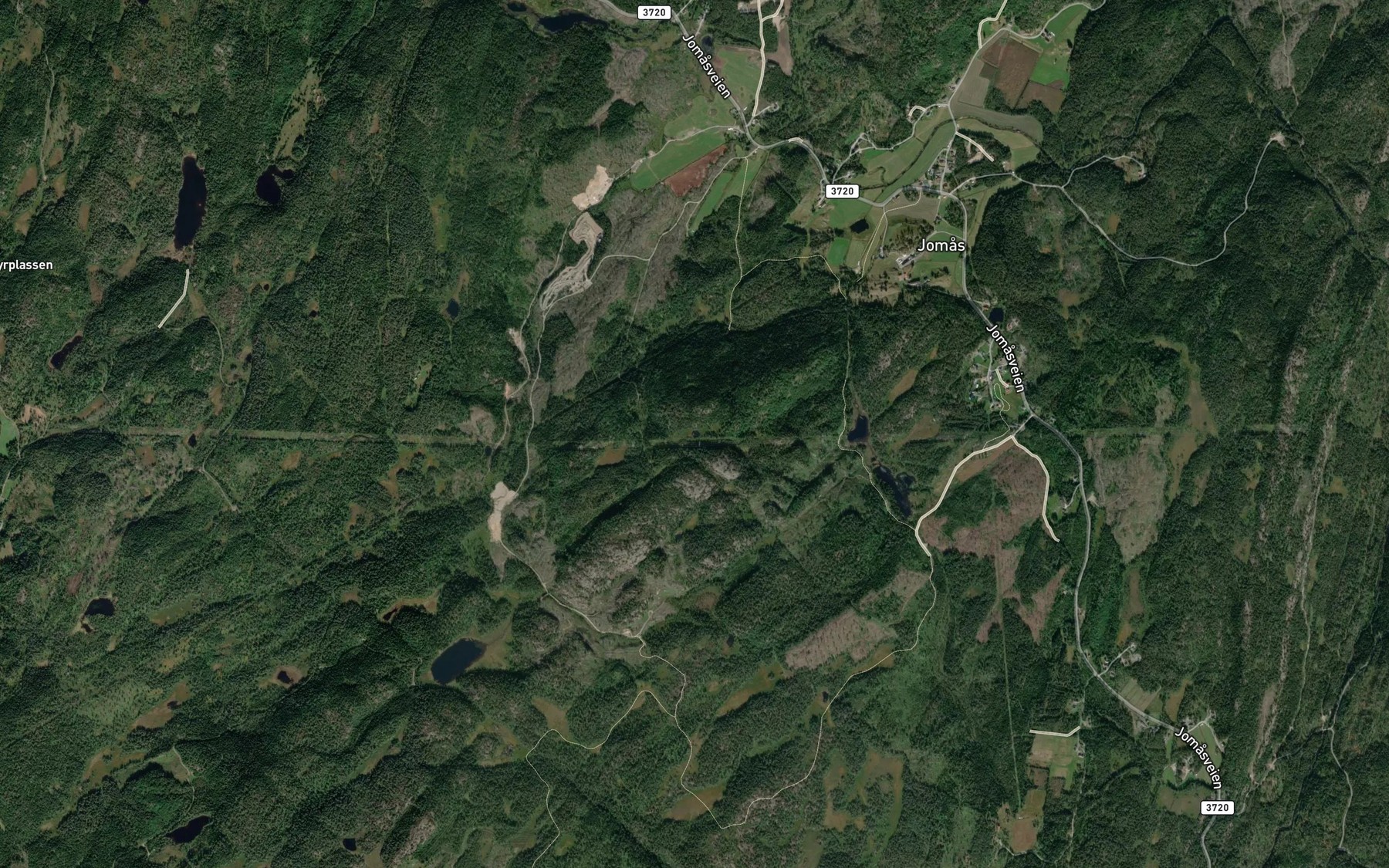 Satellite map of the Faerastjonn