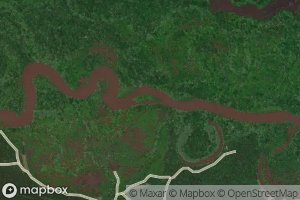 Satellite map of the Aunt Omie Creek
