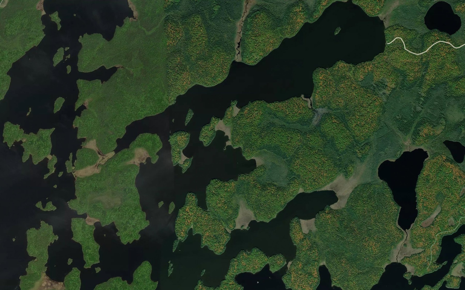 Satellite map of the Maze Bay