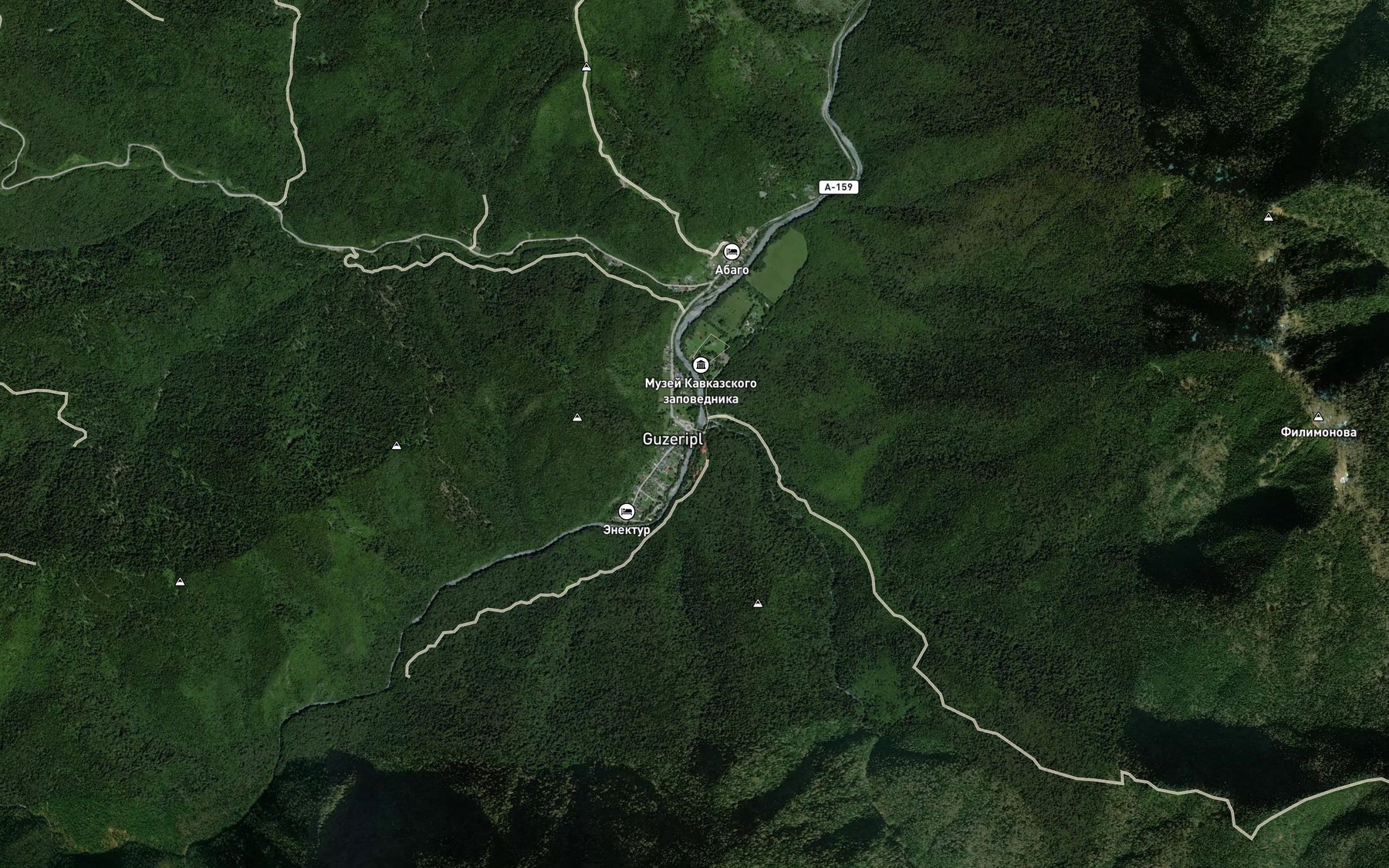 Satellite map of the Belaya