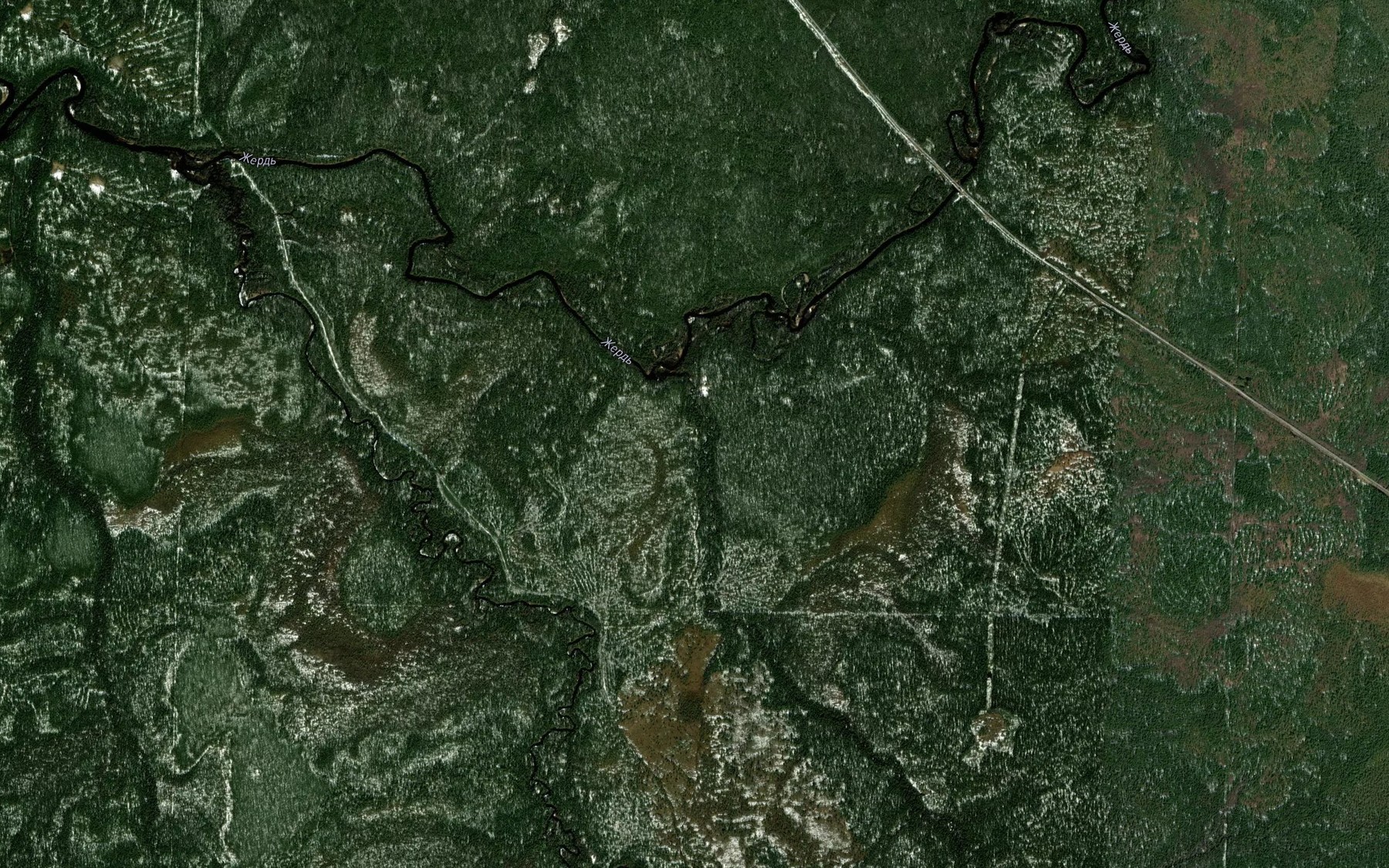 Satellite map of the Lupova
