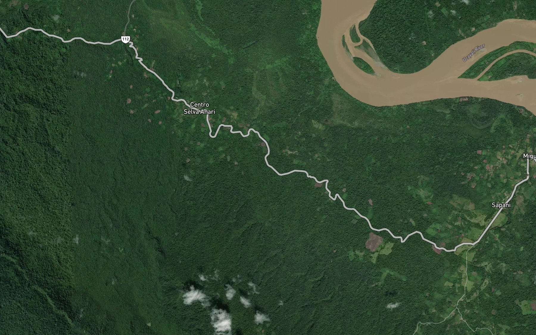 Satellite map of the Rio Apinigua