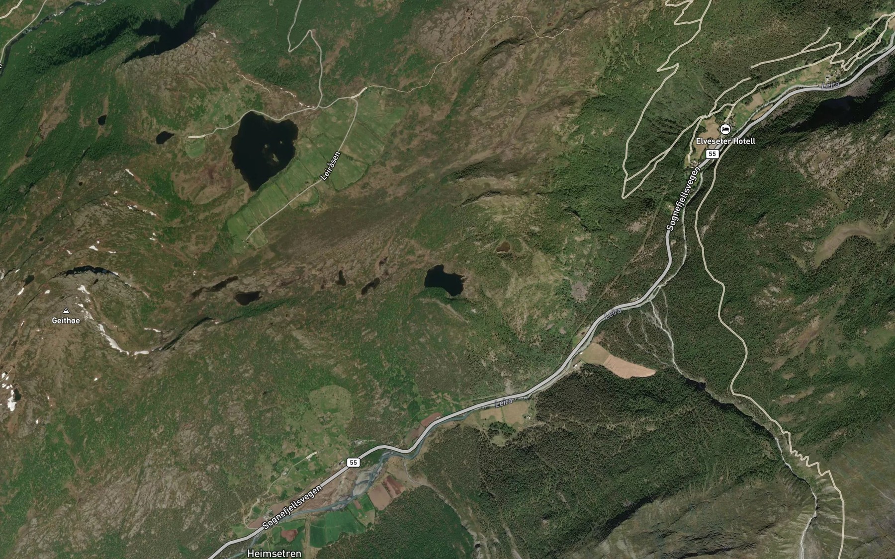 Satellite map of the Nibbetjorni