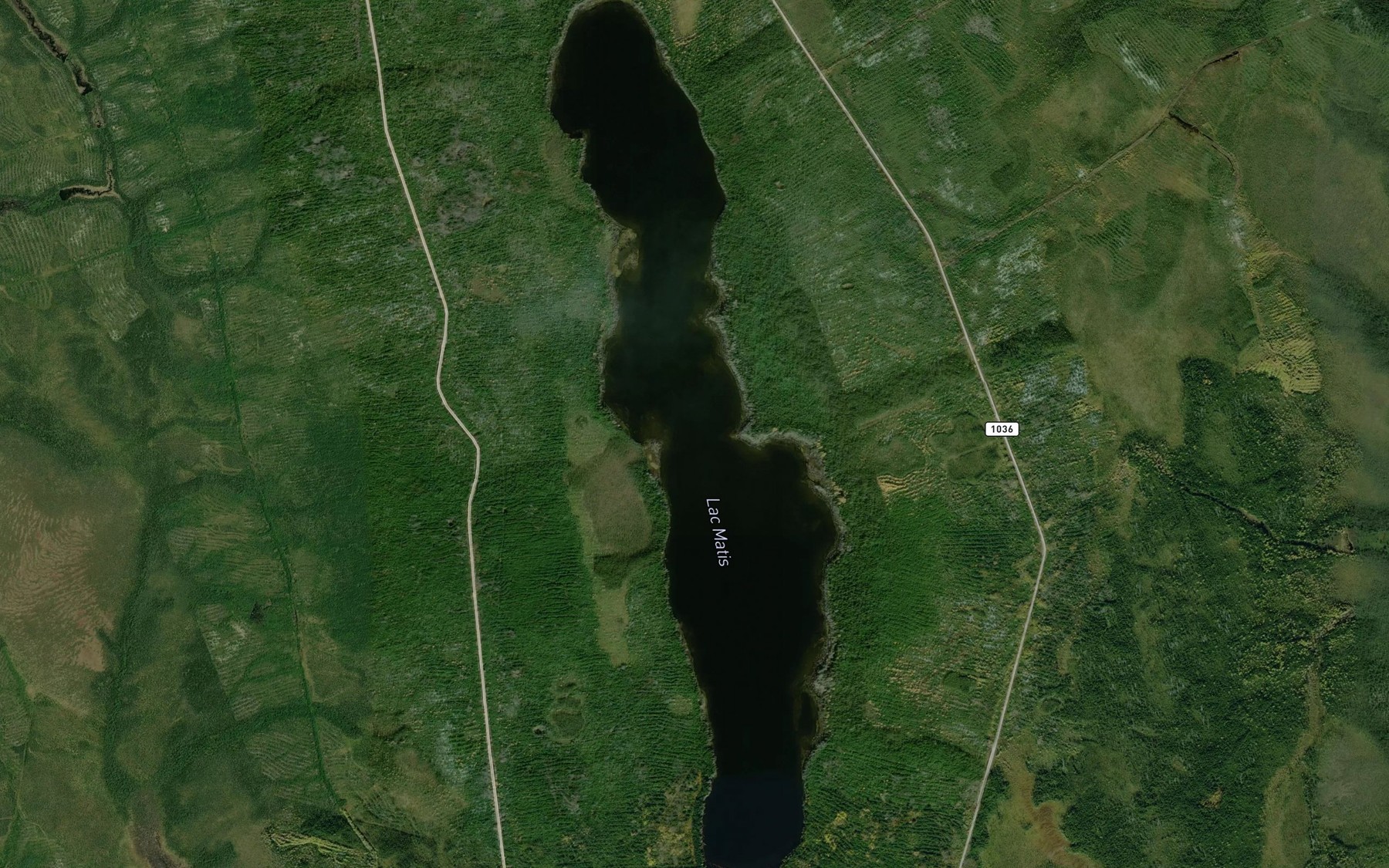 Satellite map of the Lac Matis