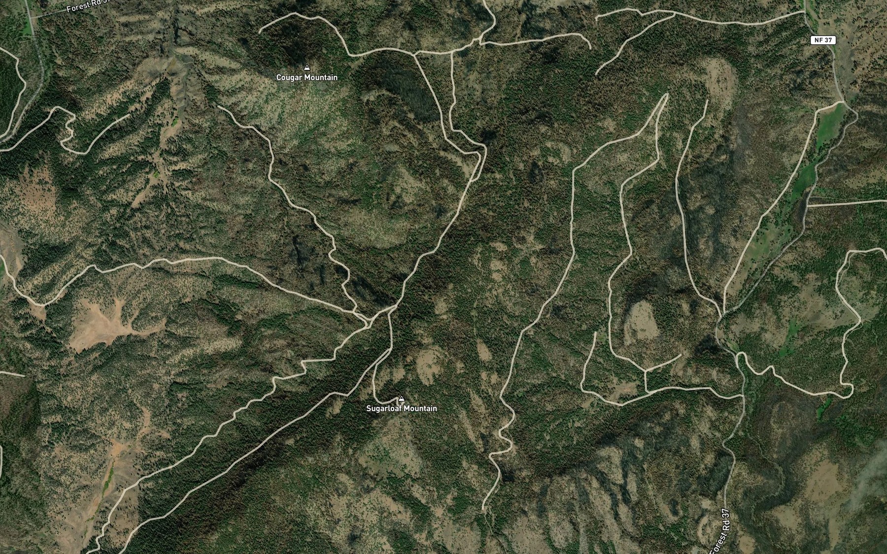 Satellite map of the Mud Spring