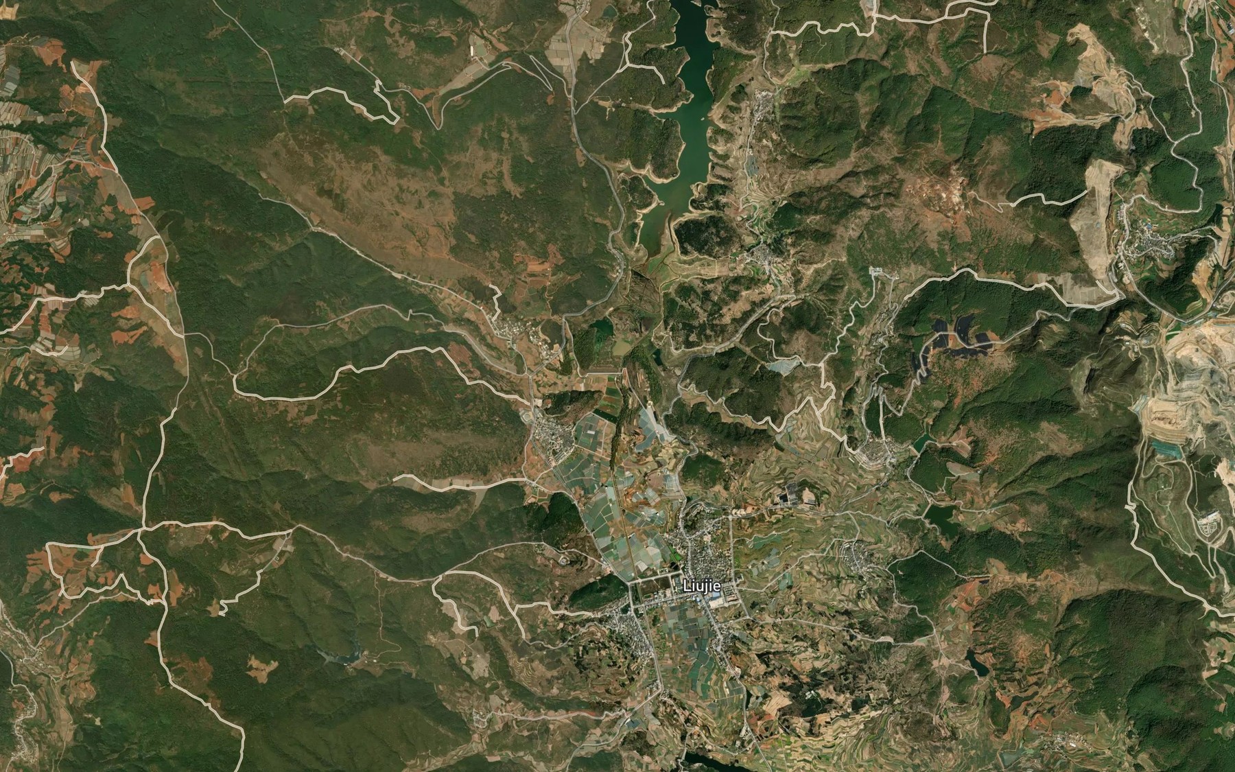 Satellite map of the Liujieda He