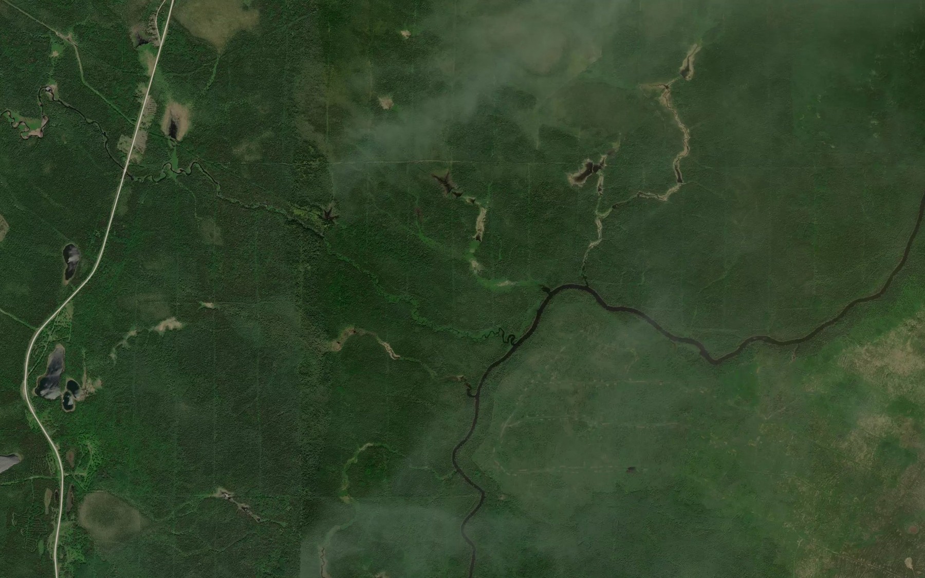 Satellite map of the Seaton Creek
