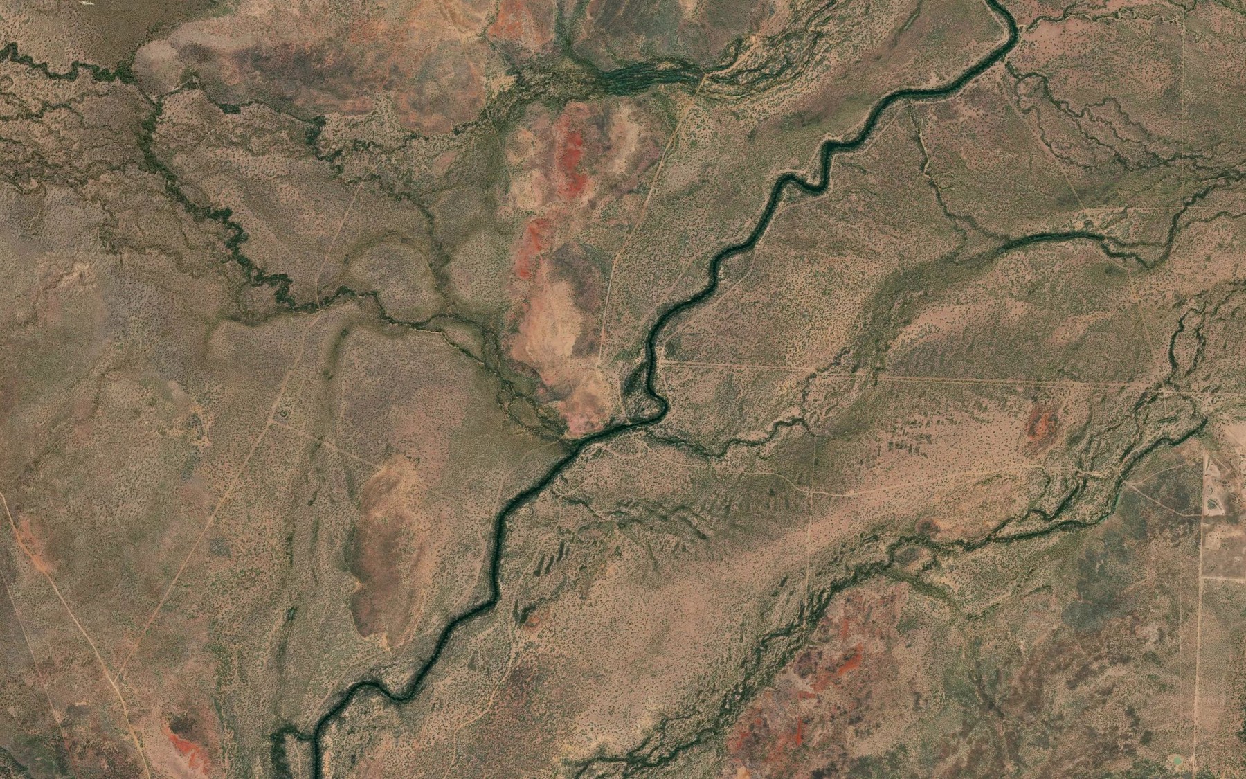 Satellite map of the Maiwok Creek