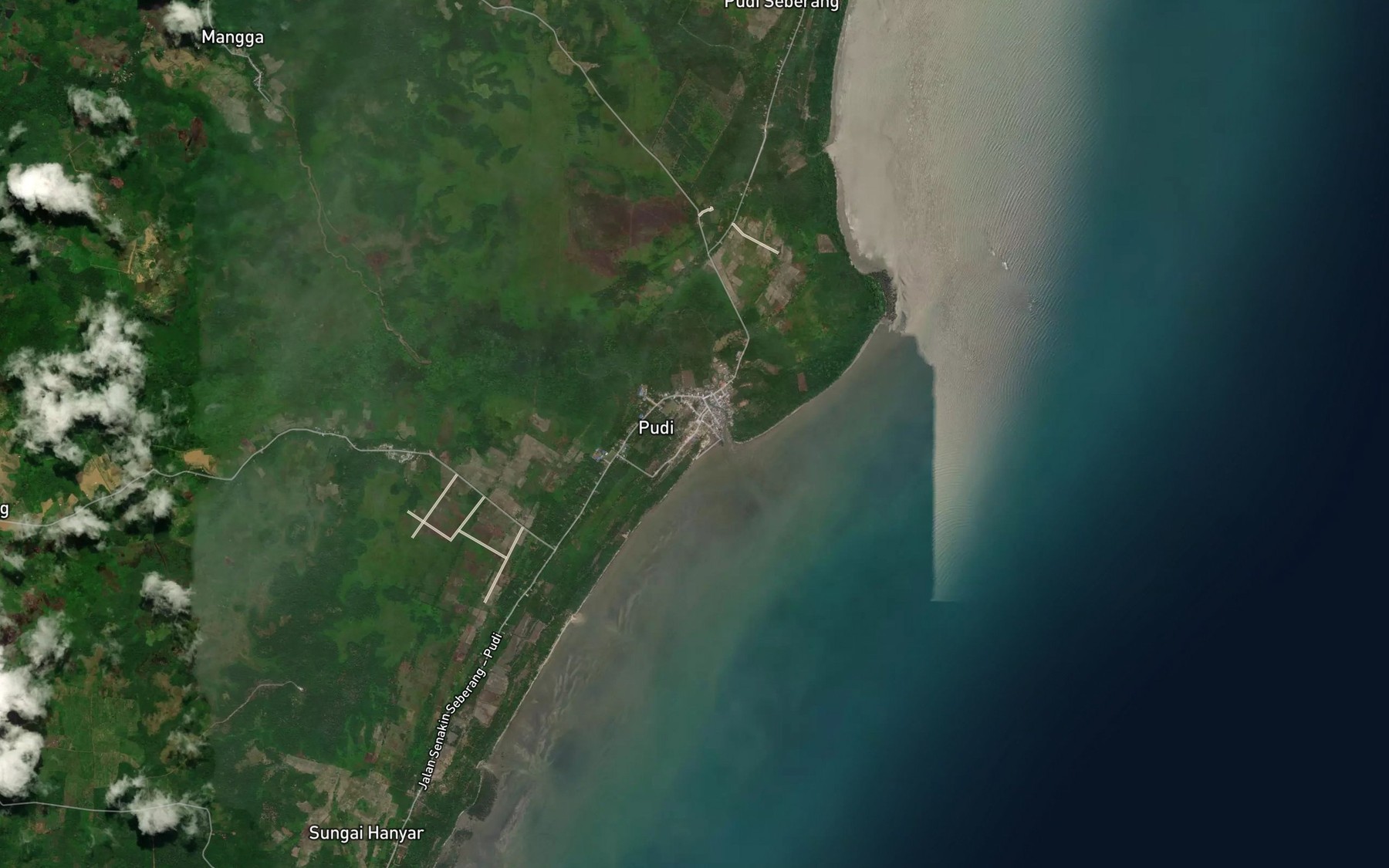 Satellite map of the Sungai Seluang