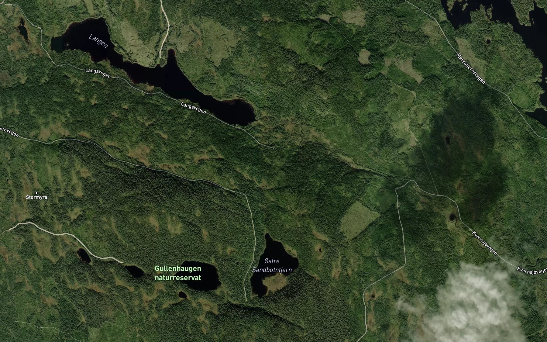 Satellite map of the Sandbotnbekken
