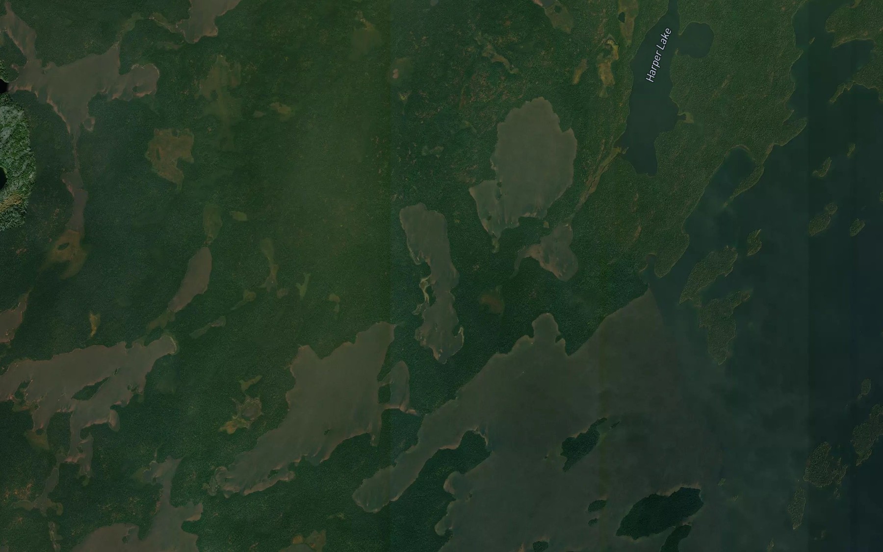 Satellite map of the Marius Lake